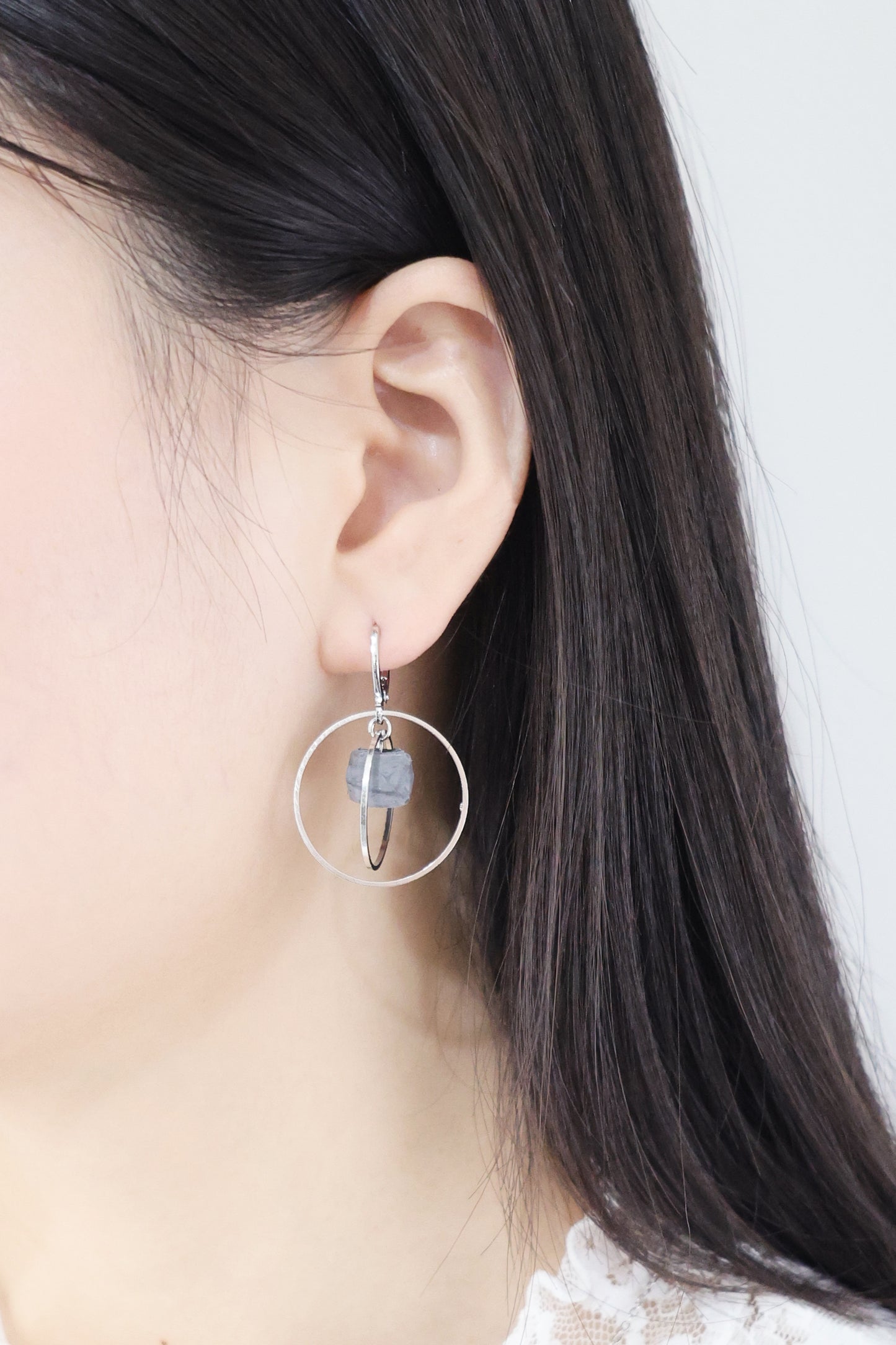 隕石轉轉系列|短耳環 Spinning Meteorite|Cement Earrings (Short)