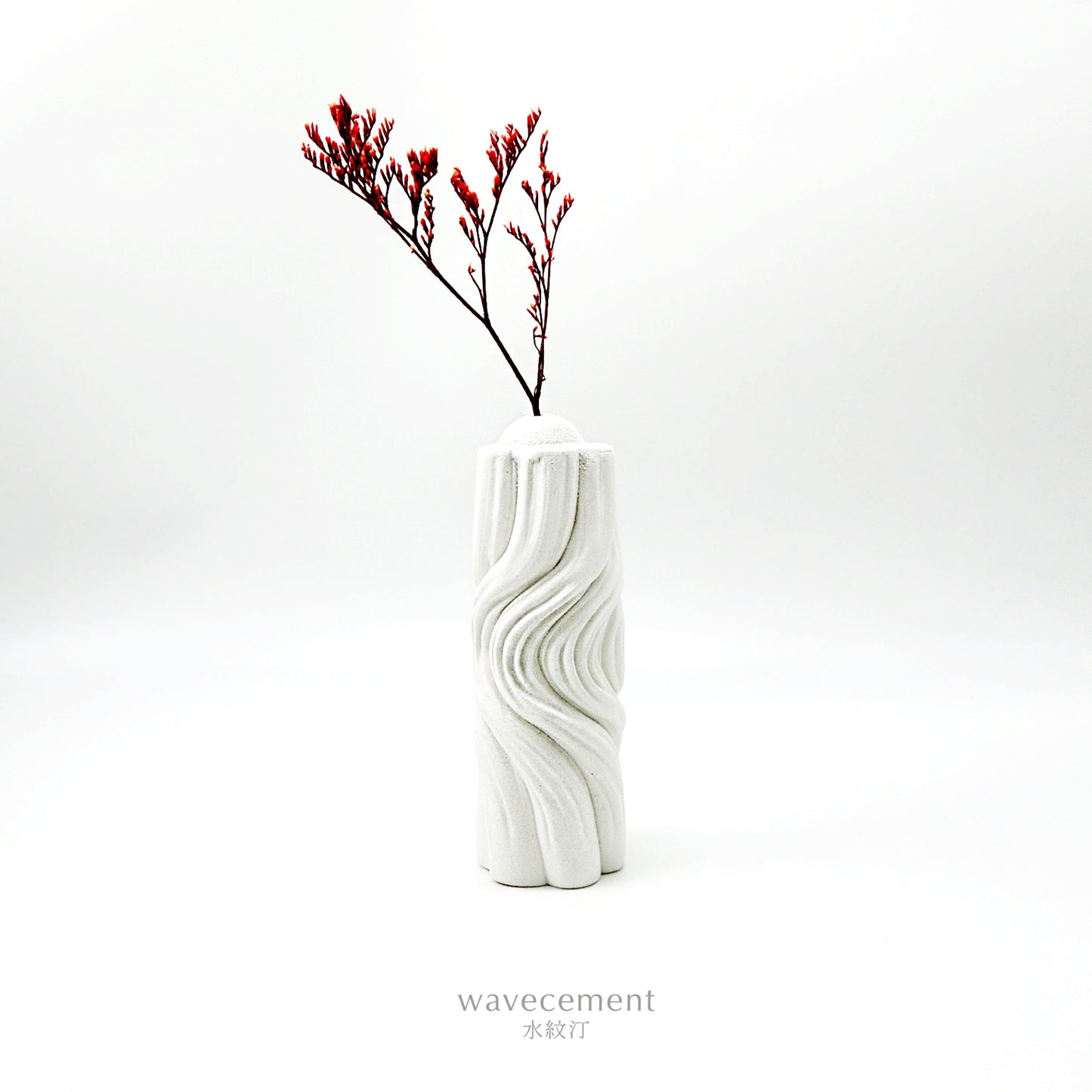 水紋汀居家擺設系列|水泥擴香花器 II wavecement Home|Cement Vases Diffuser II