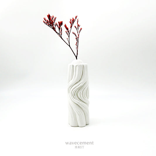 水紋汀居家擺設系列|水泥擴香花器 II wavecement Home|Cement Vases Diffuser II
