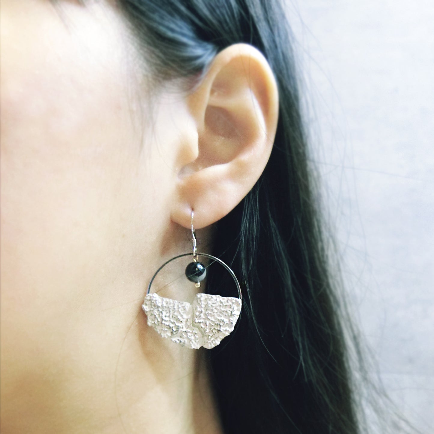 天然物種系列|日夜白晝水泥耳環 Natural Species Series|Day & Night Cement Earrings
