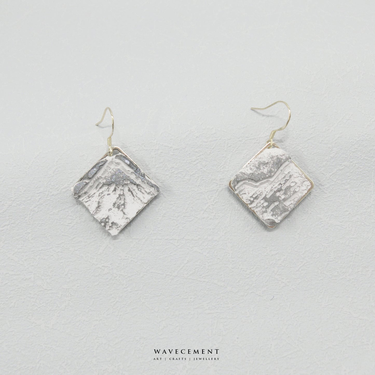 海岸山脈系列|白山脈垂吊水泥耳環 Coast Mountains Series|White Mountains Cement Earring