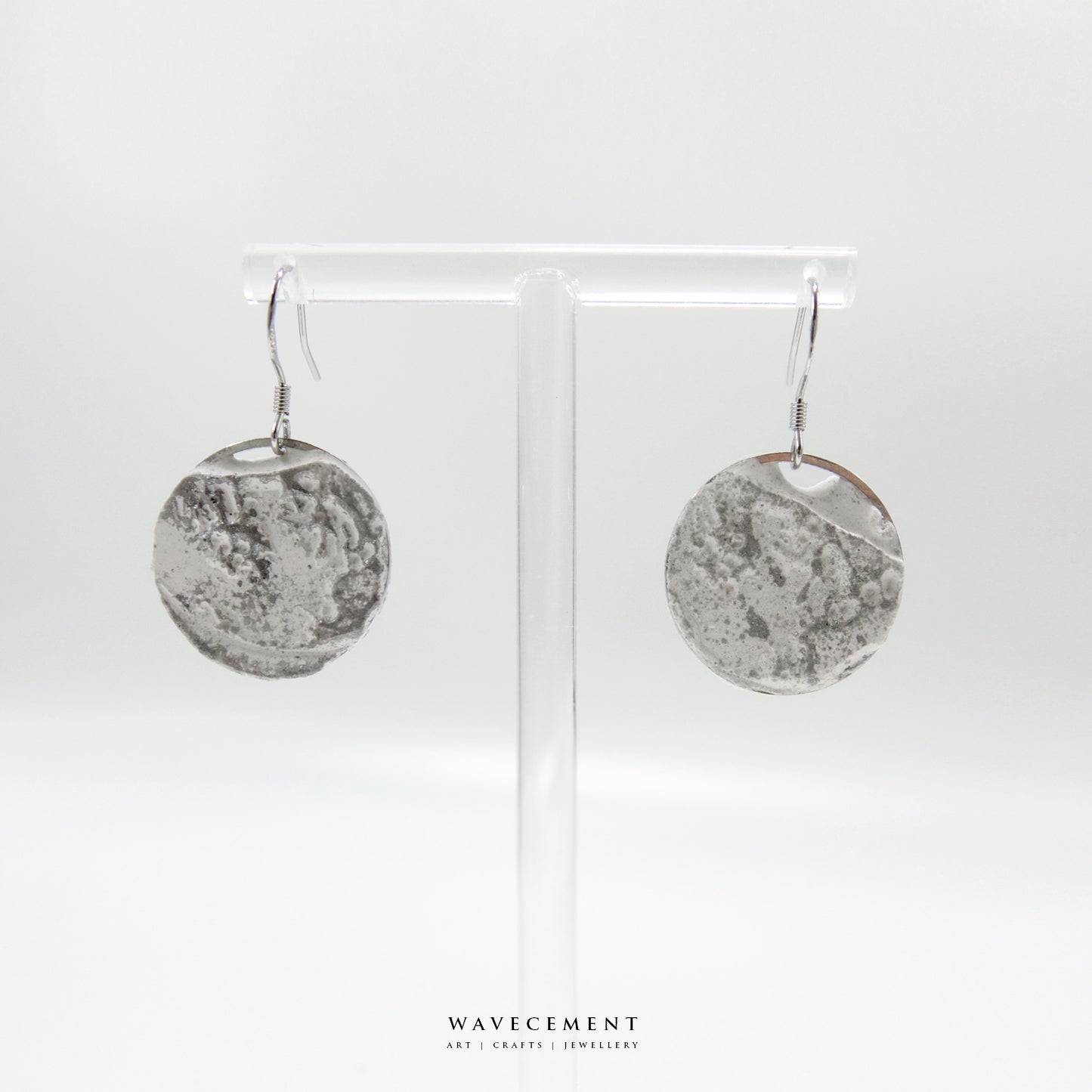月海系列|月海垂吊水泥耳環 Lunar Series|Lunar Mare Cement Earring