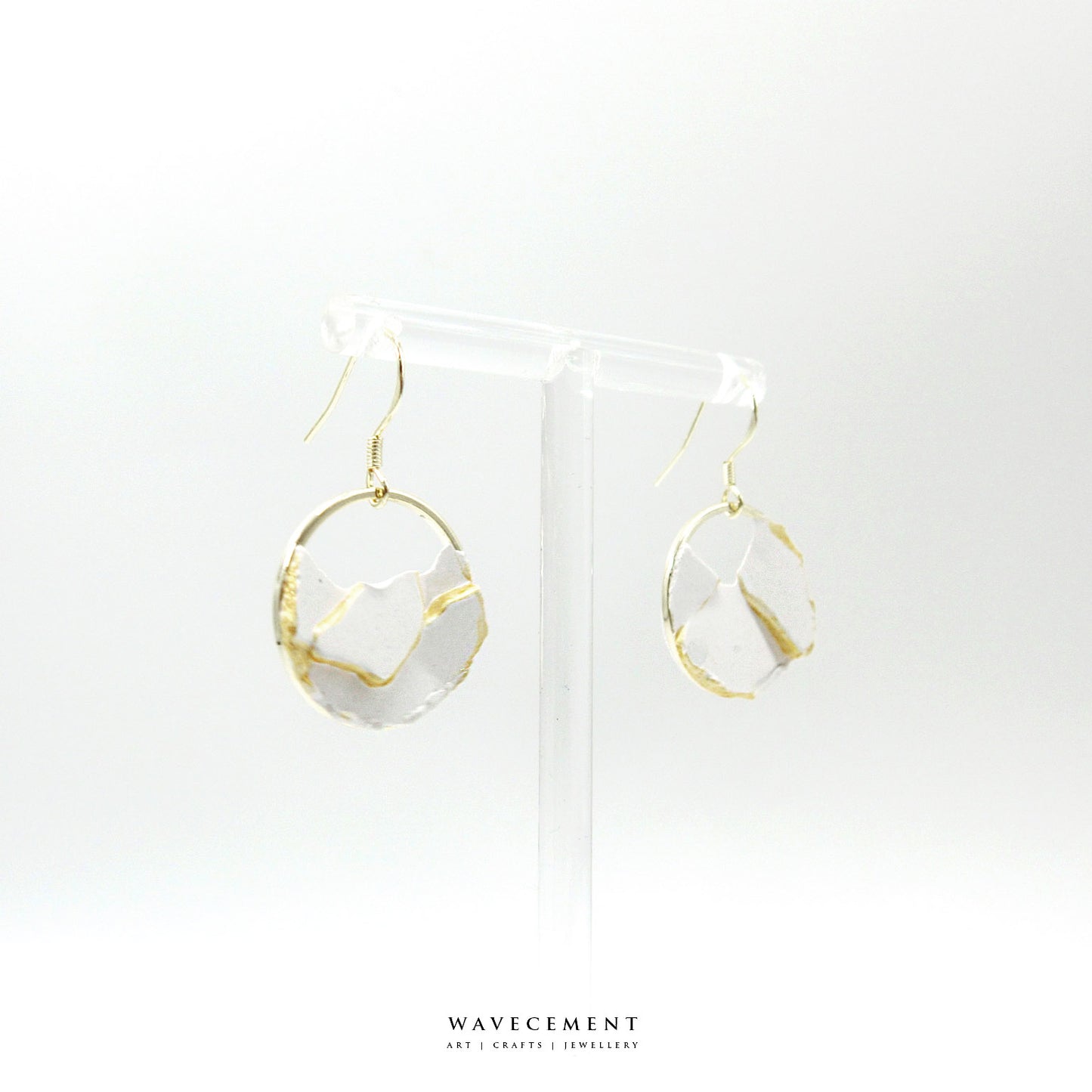 板塊系列|幾何垂吊水泥耳環 Plate Series|Geometry Cement Earring