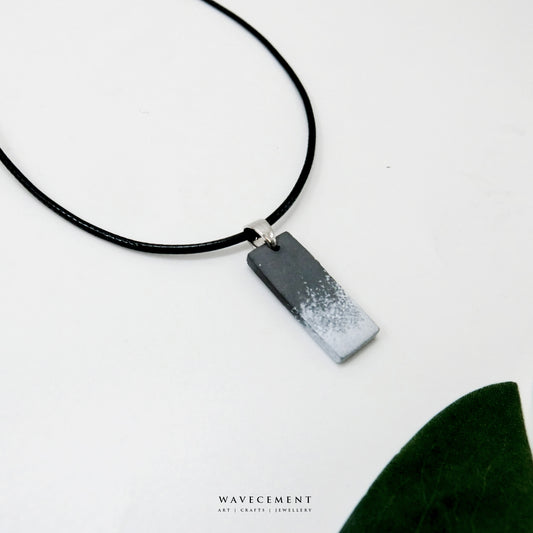 水墨系列|水墨畫水泥項鍊 Ink wash Series| Cement Earrings Cement Necklace