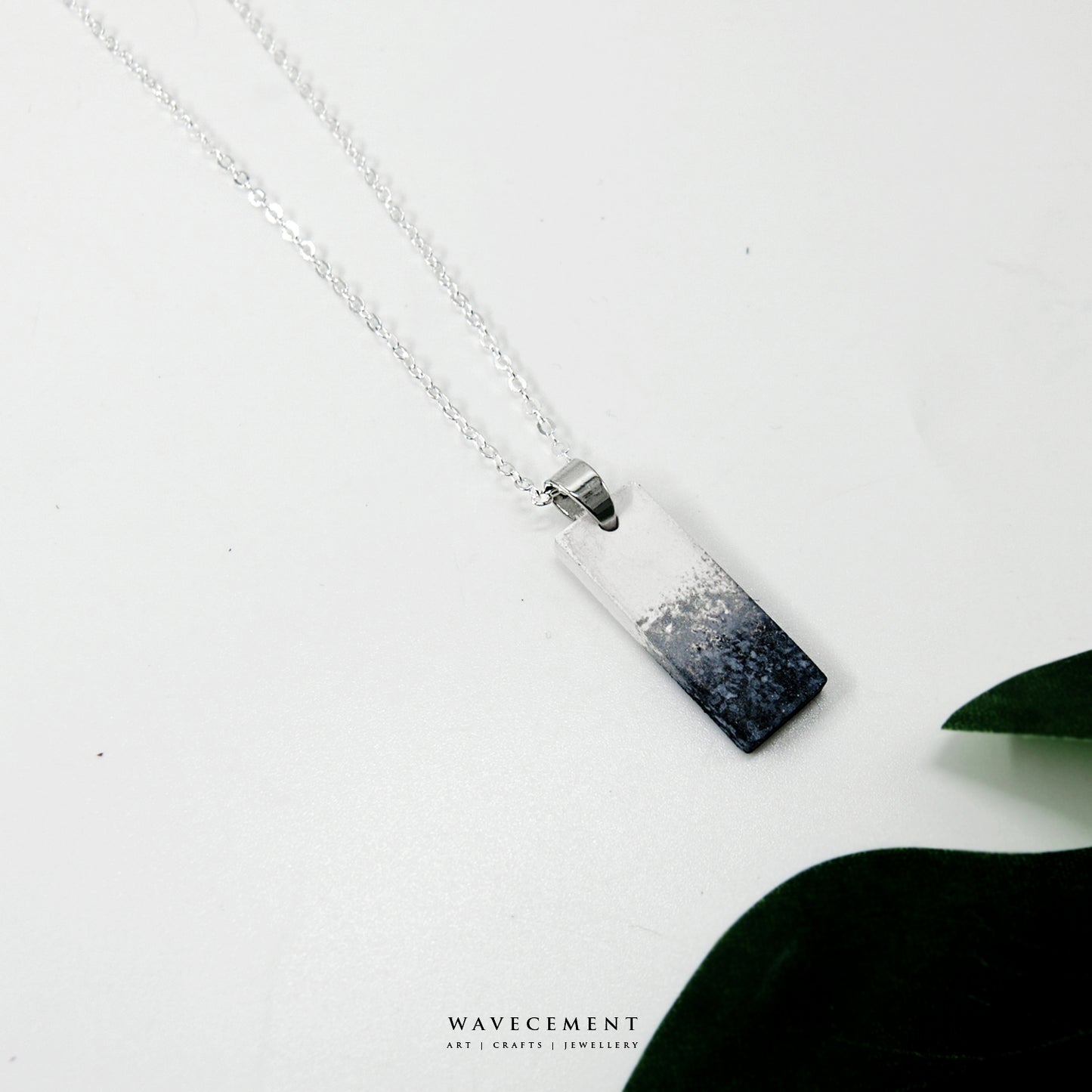 水墨系列|水墨畫水泥項鍊 Ink wash Series| Cement Earrings Cement Necklace