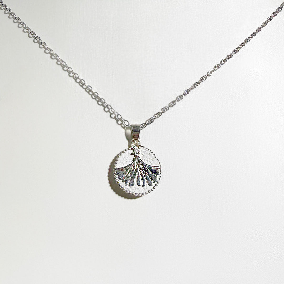 Compass Series - 銀杏銀項鏈 Ginkgo Silver Necklace
