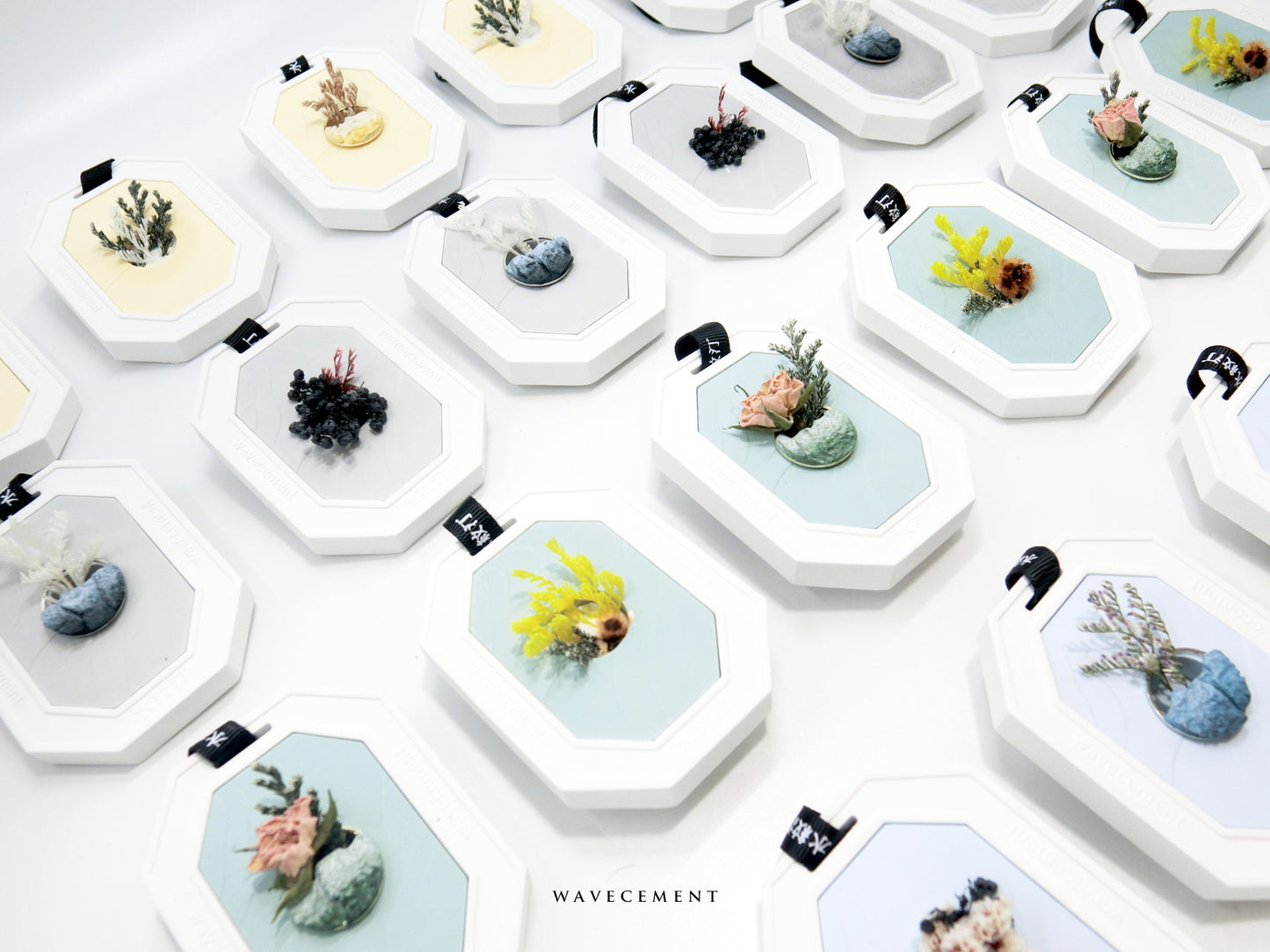 水紋汀居家擺設系列|天空園擴香牌(黃)  Wavecement Home|Sky Garden Diffuser Octagon (Yellow)