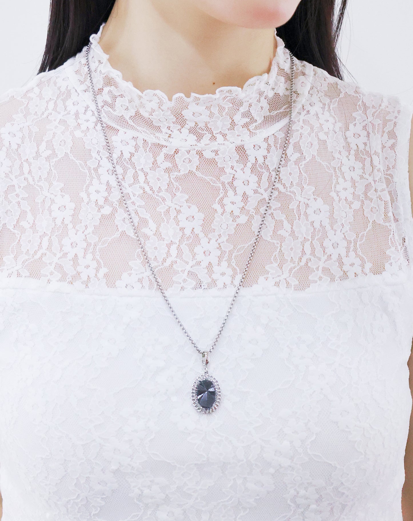 阿波羅系列｜太陽輪黑銀反光項鏈 Apollo Series｜Solar Wheel Reflective Black Silver Necklace