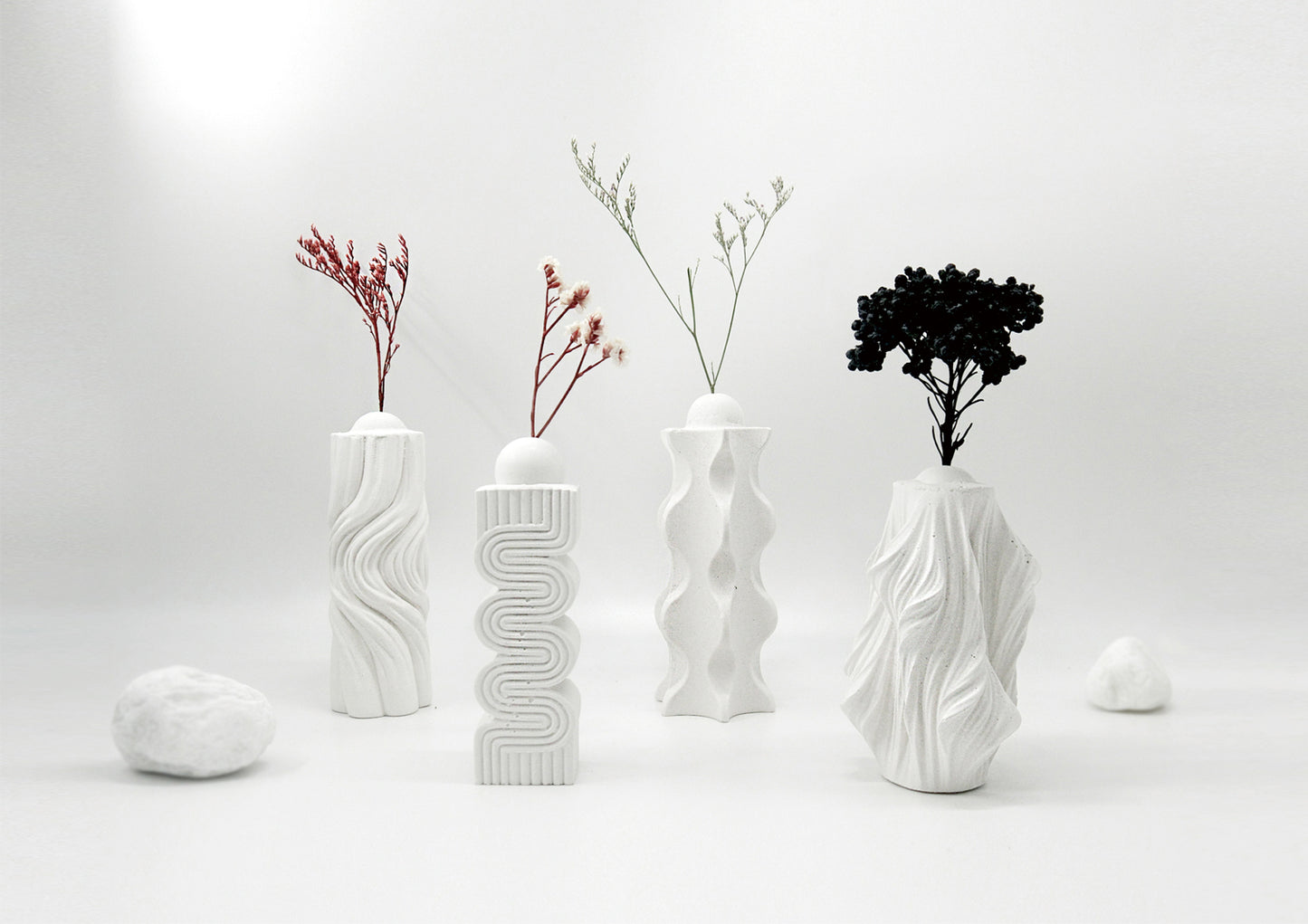 水紋汀居家擺設系列｜水泥擴香花器 I wavecement Home｜Cement Vases Diffuser I