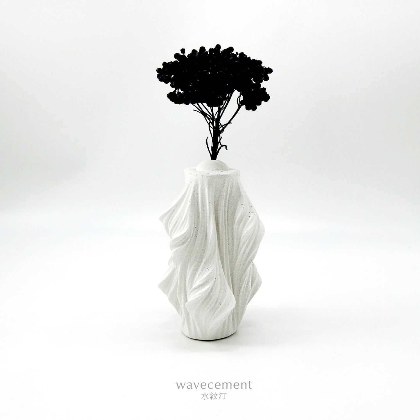 水紋汀居家擺設系列｜水泥擴香花器 III wavecement Home｜Cement Vases Diffuser III