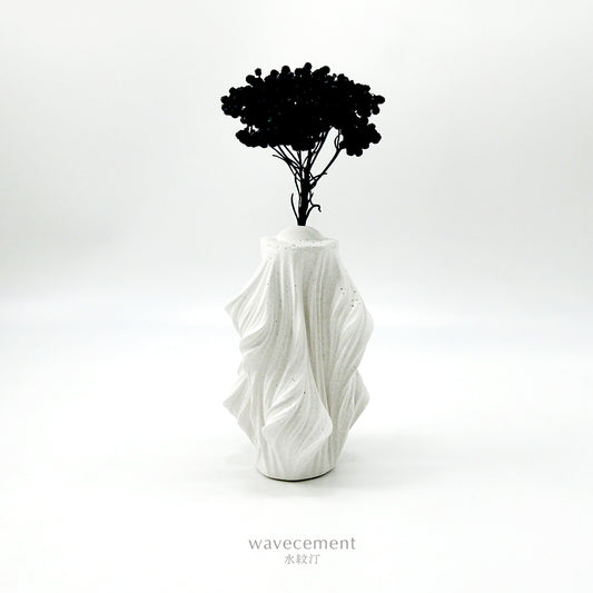 水紋汀居家擺設系列｜水泥擴香花器 III wavecement Home｜Cement Vases Diffuser III