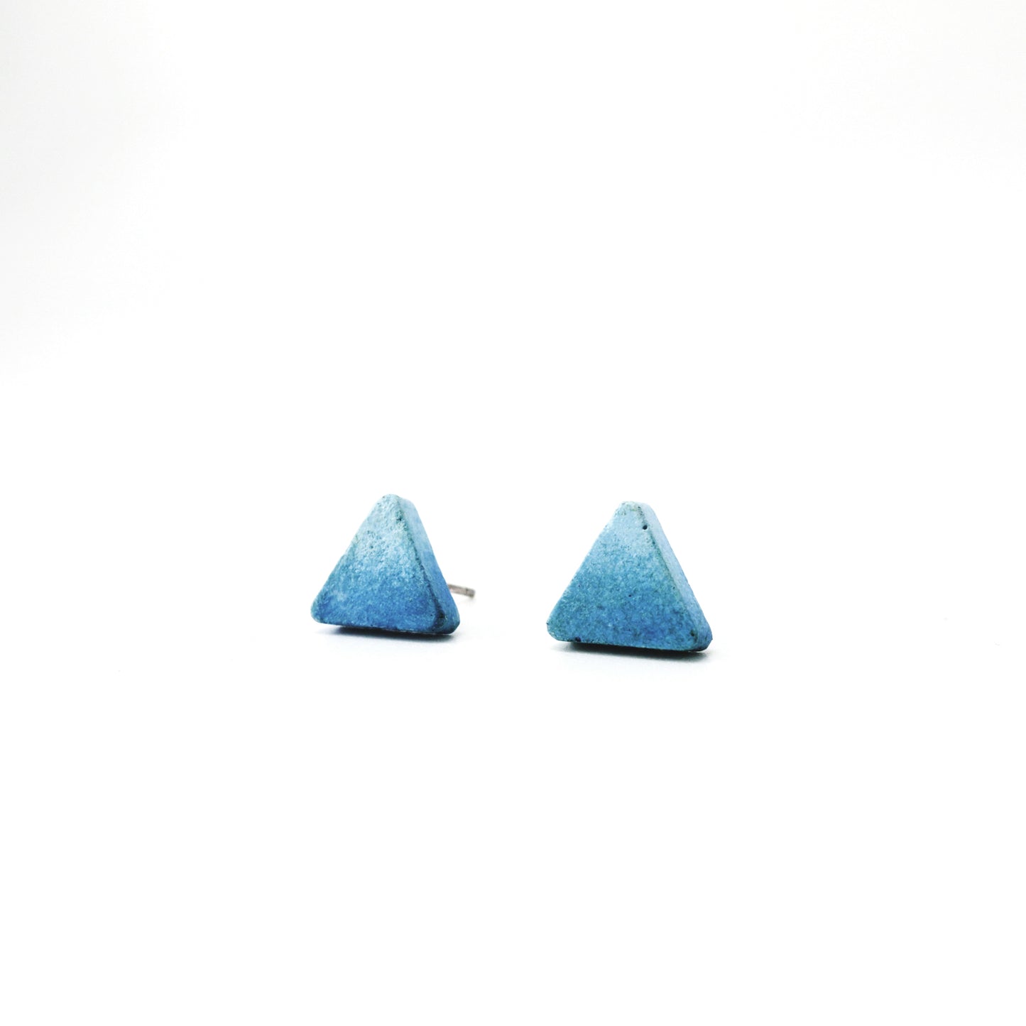 節氣系列｜小雪(藍)貼耳水泥耳環 Solar term Series｜Minor Snow triangle cement earring