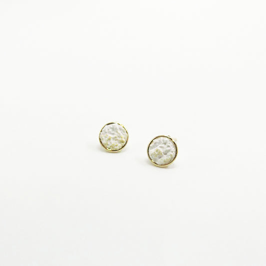 金沙系列｜金沙水泥貼耳耳環 Golden Sand Series｜Golden Sand Cement Earrings