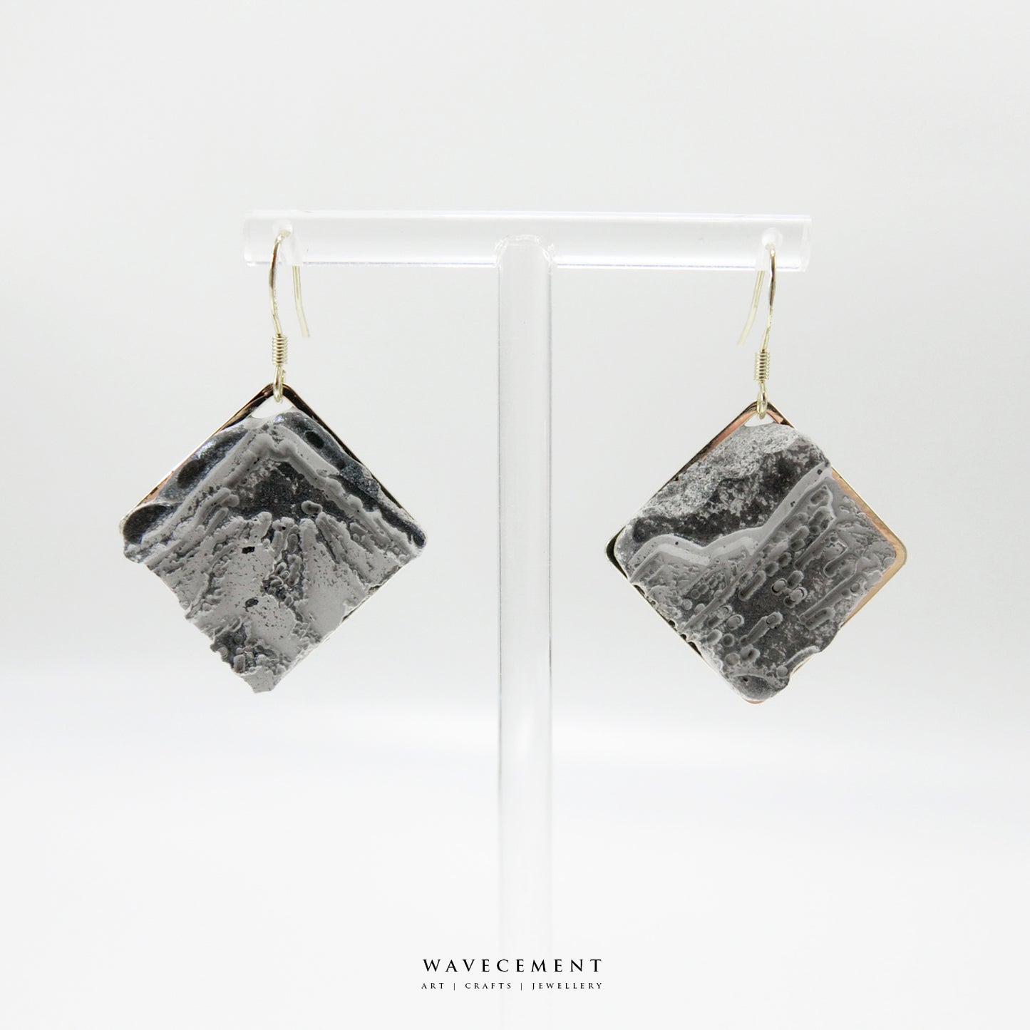 海岸山脈系列｜白山脈垂吊水泥耳環 Coast Mountains Series｜White Mountains Cement Earring