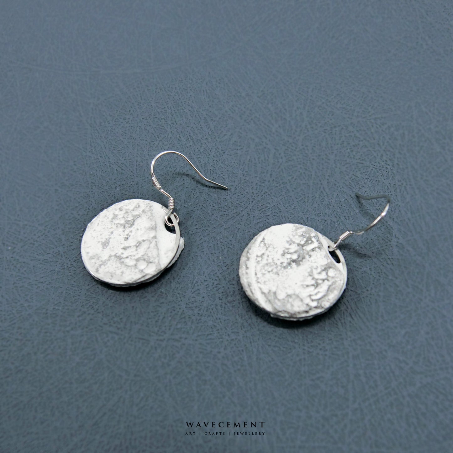 月海系列｜月海垂吊水泥耳環 Lunar Series｜Lunar Mare Cement Earring