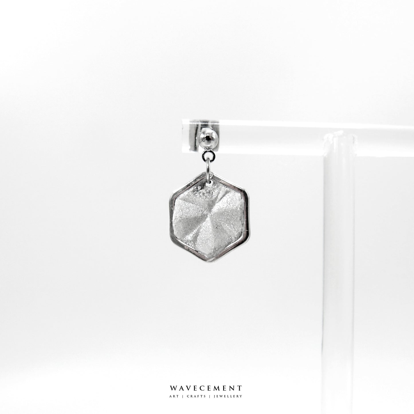 六角金沙系列｜光芒水泥耳環 Hexagonal Sand Series｜Shining Cement Earrings