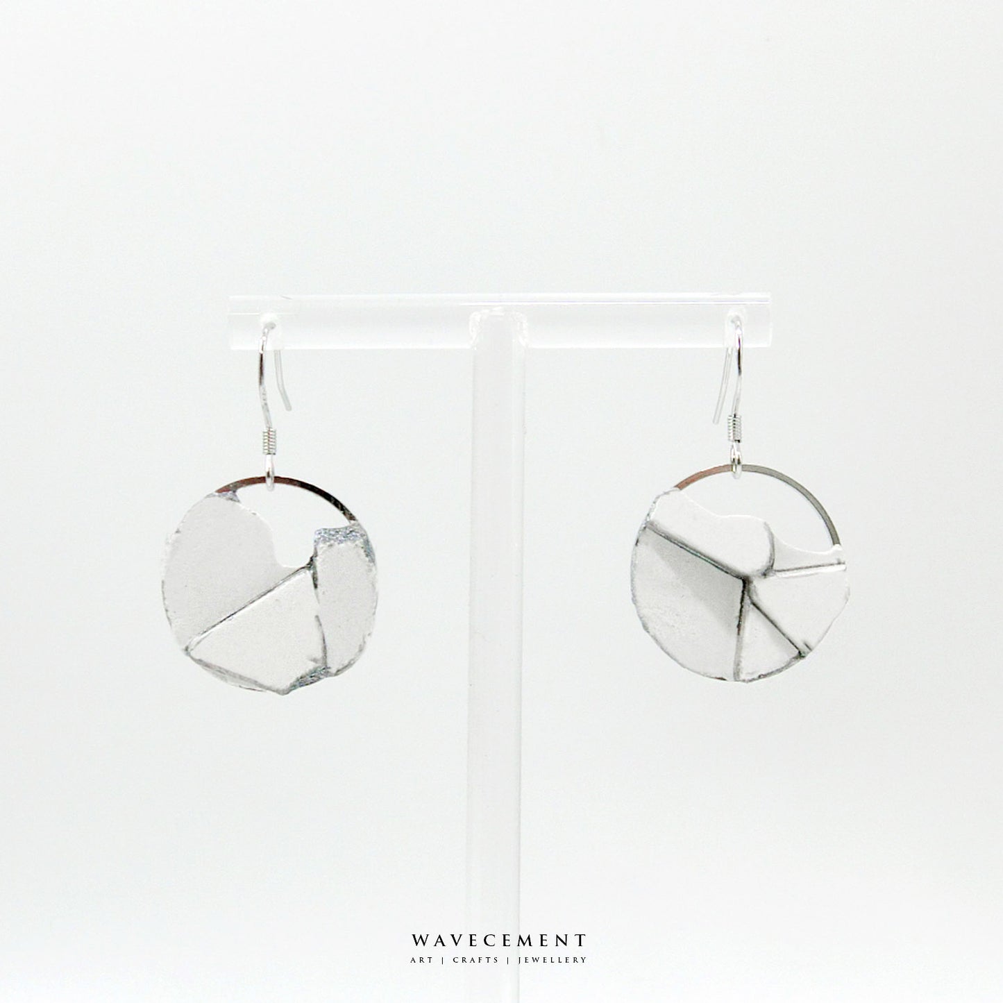 板塊系列｜幾何垂吊水泥耳環 Plate Series｜Geometry Cement Earring