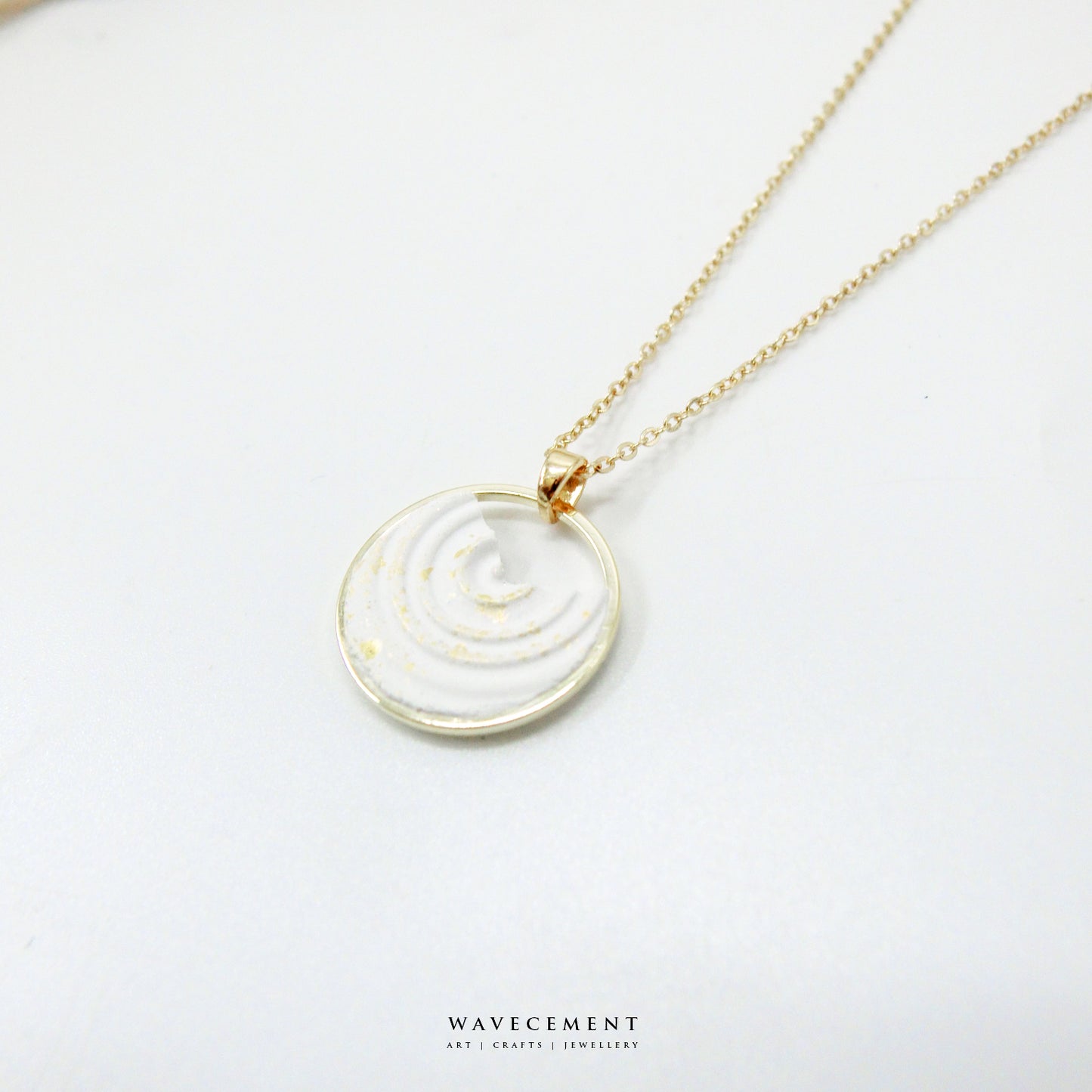 水紋系列｜金水紋水泥項鍊 Wave Series｜14KGF Wave Pattern Cement Necklace