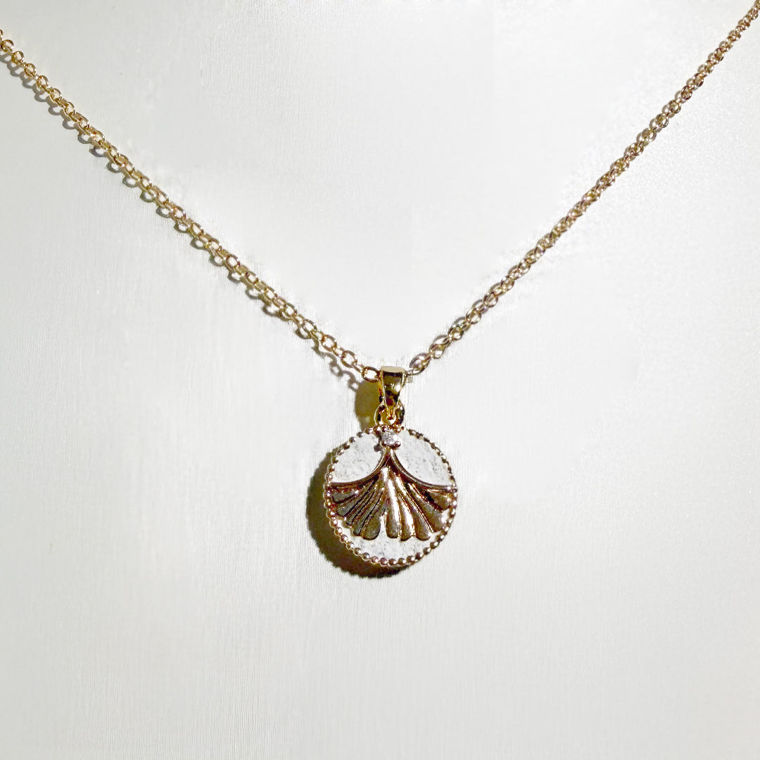 Compass Series - 銀杏金項鏈 Ginkgo Gold Necklace