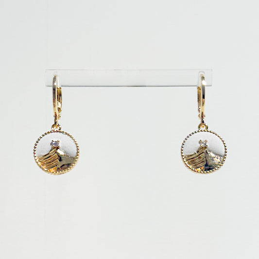 Compass Series - 沙丘金耳環 Dune Gold Earrings