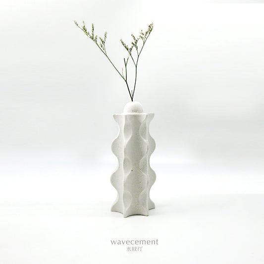 水紋汀居家擺設系列｜水泥擴香花器 Ⅳ wavecement Home｜Cement Vases Diffuser Ⅳ