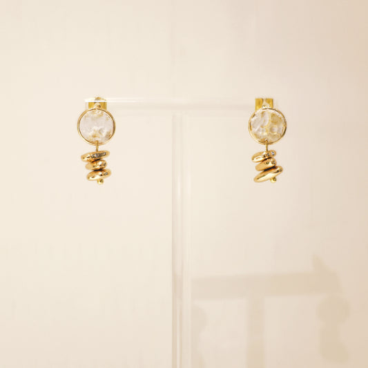 Beans 系列｜金色Beans耳環  Beans Series｜Gold Beans Earrings